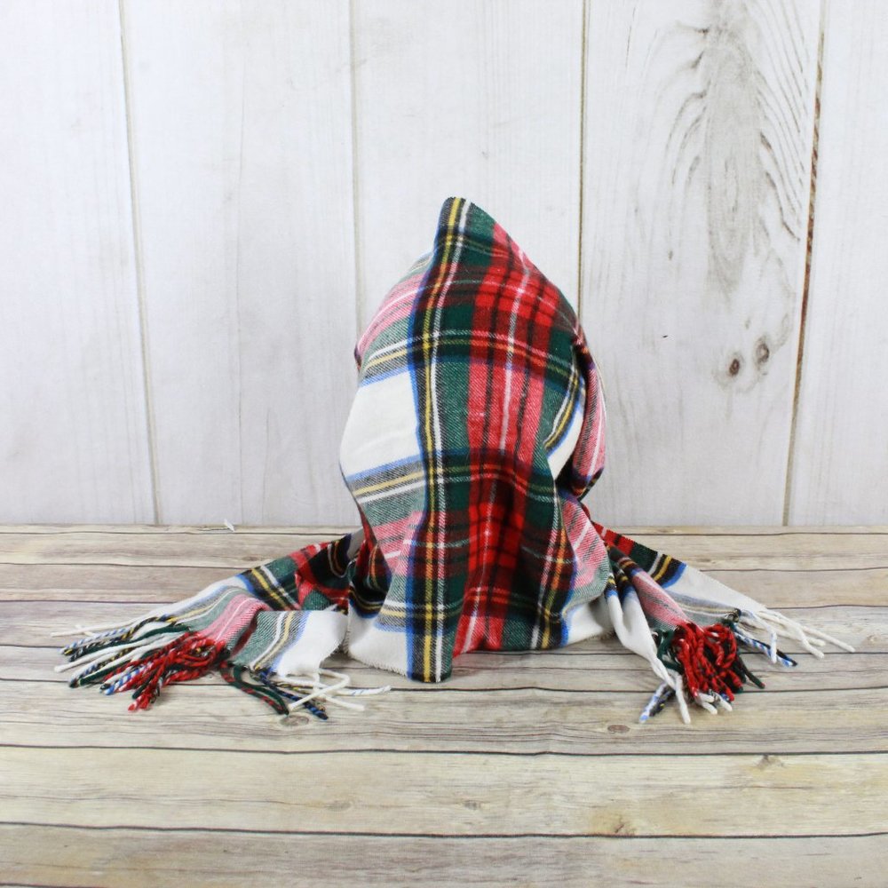 V. Fraas Multicolor Plaid Acrylic Cashmink Muffler Cold Weather Scarf Size OS - Picture 3 of 6